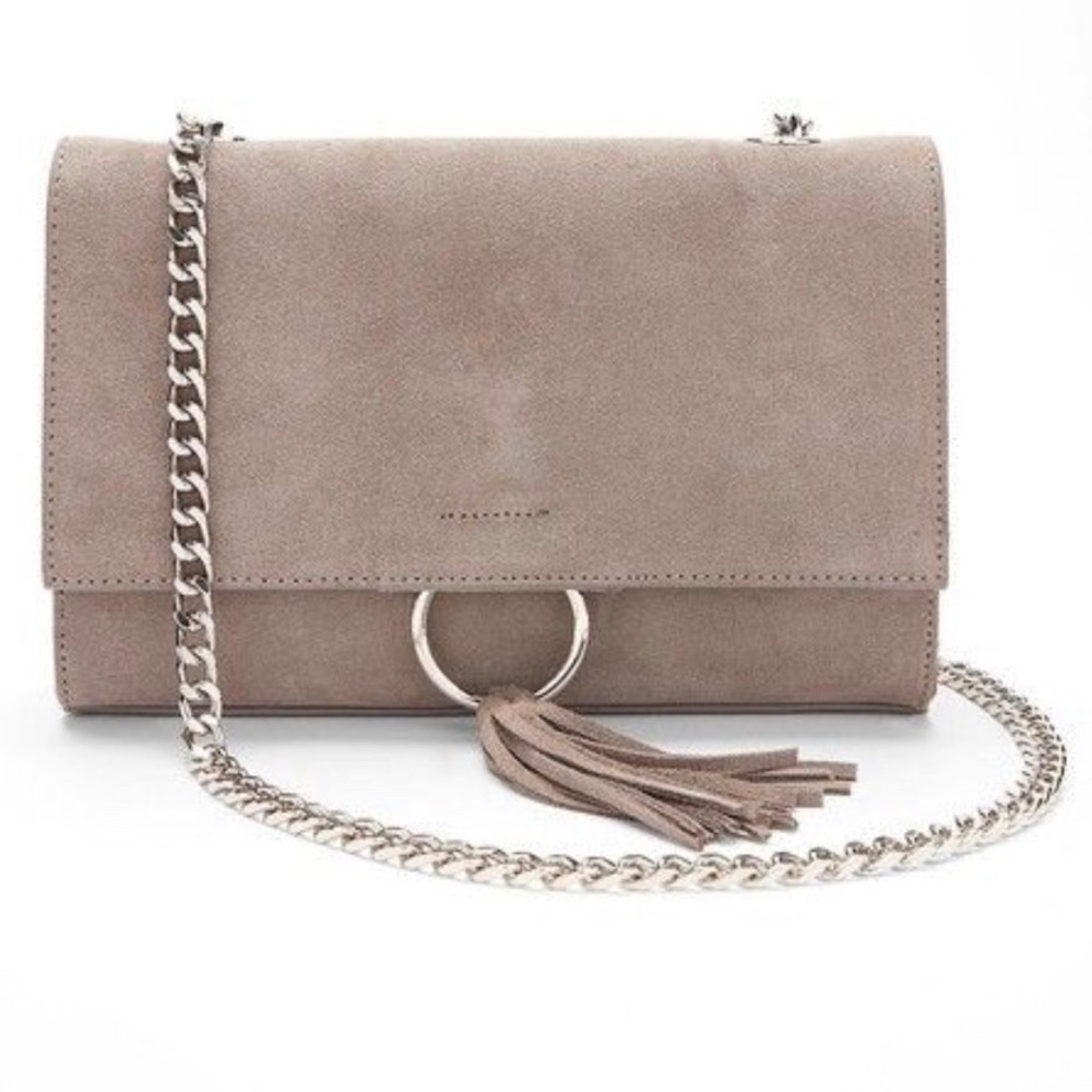 Genuine suede purse